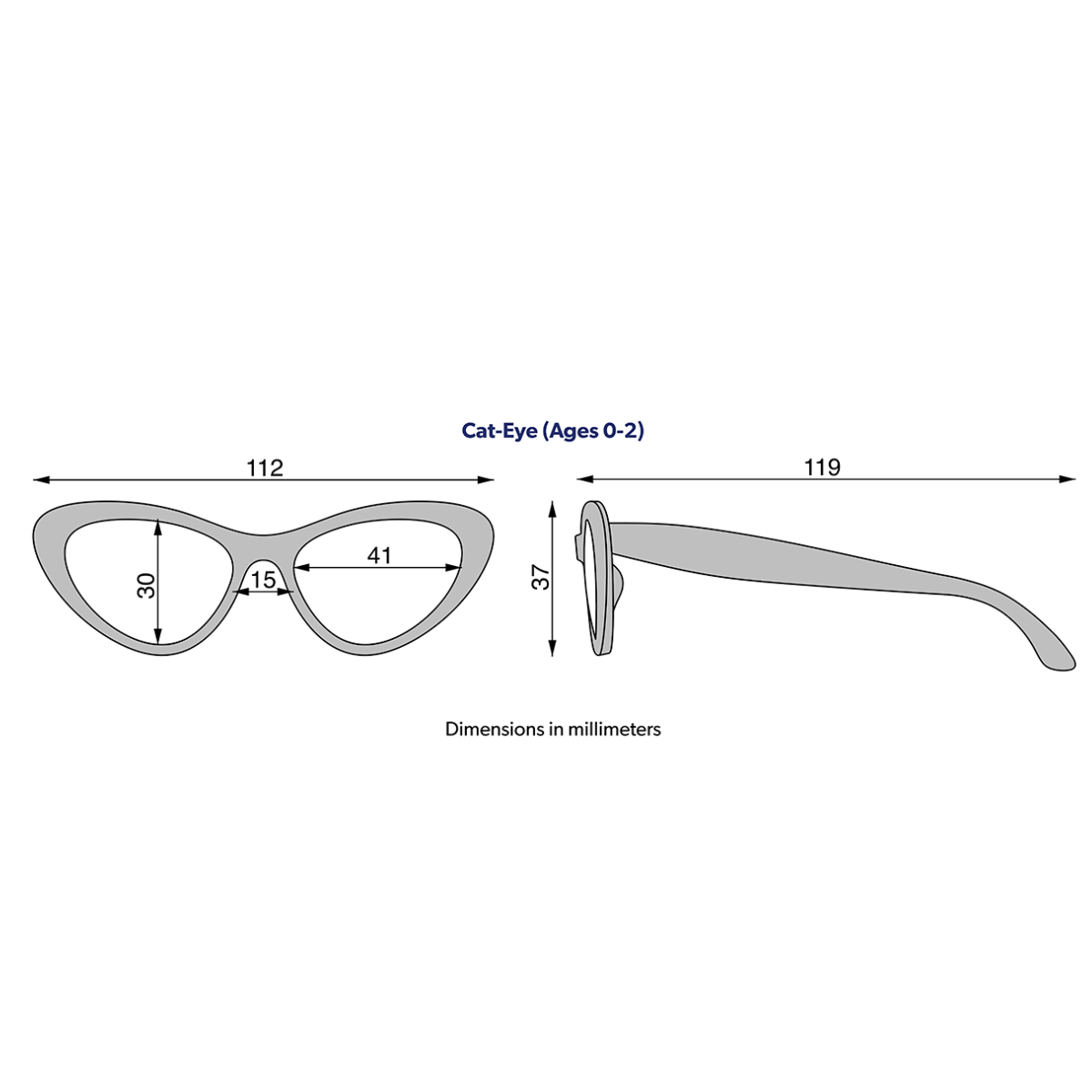 Wicked White Cat-Eye