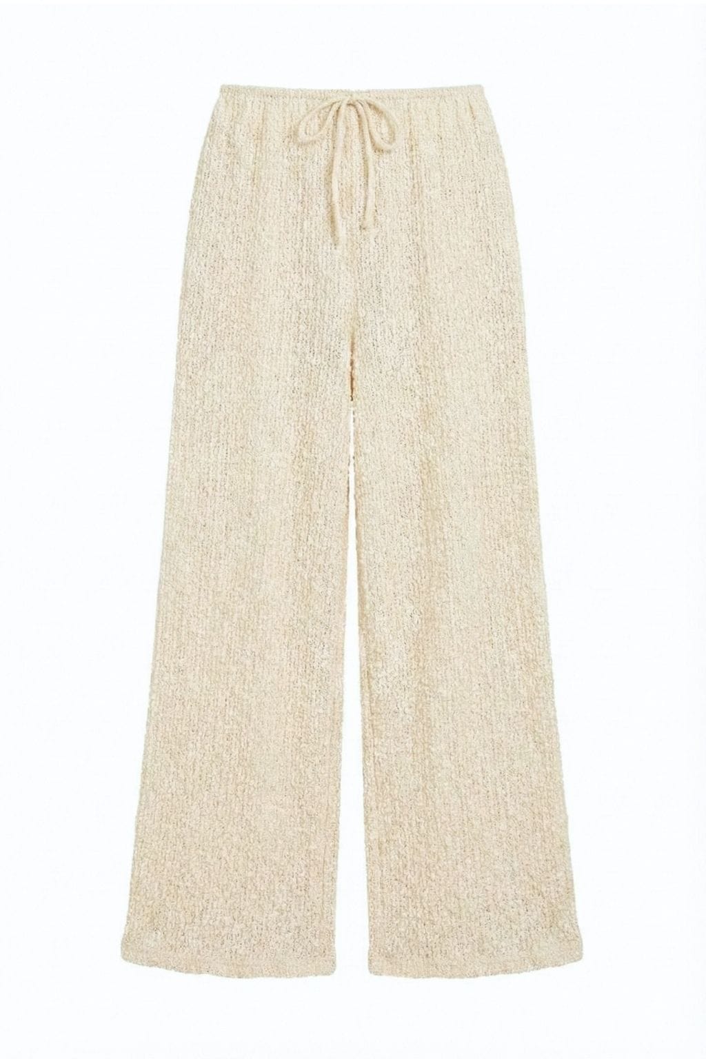 Amalia Texture Drawstring Wide-Leg Pant