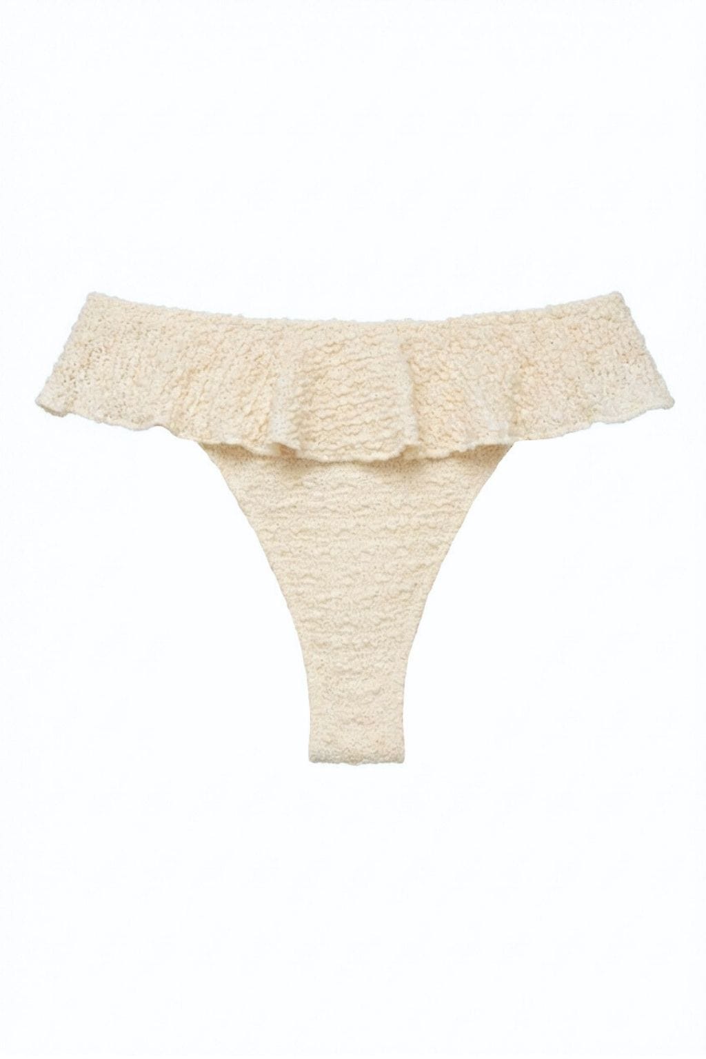 Amalia Texture Tamarindo Ruffle Bikini Bottom