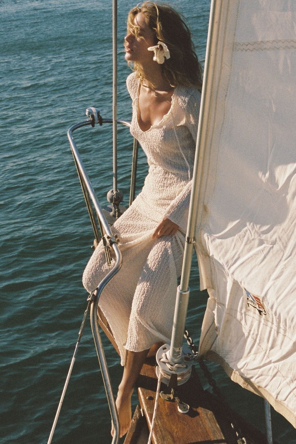 Amalia Texture Sophia Flared Long Dress