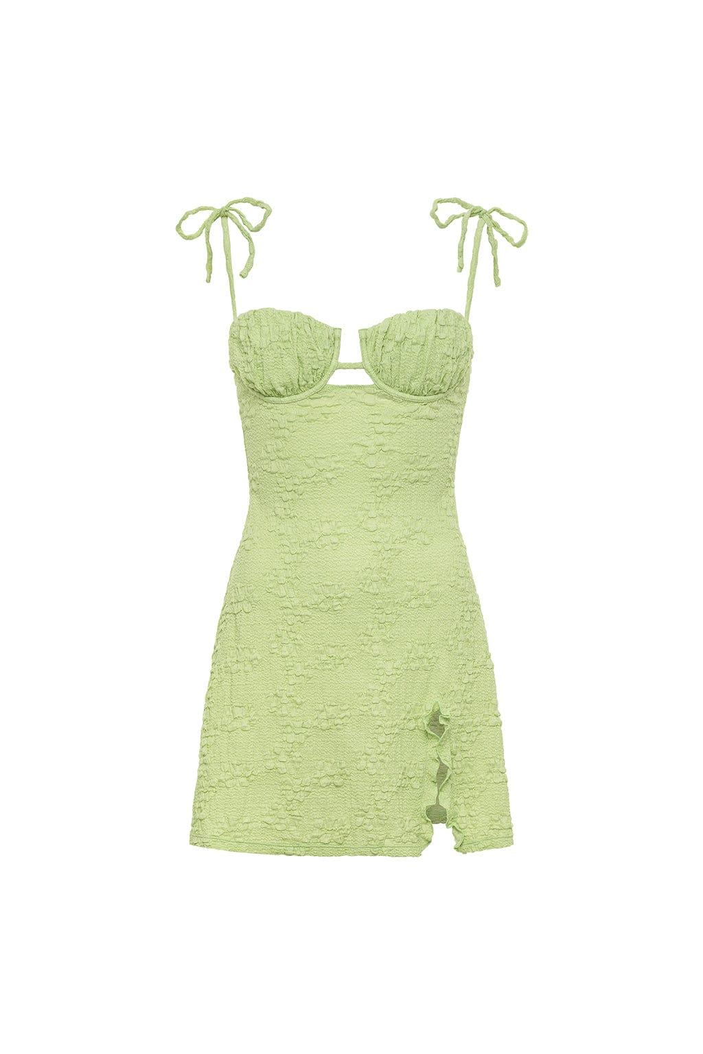 Avo Floral Petal Short Slip Dress