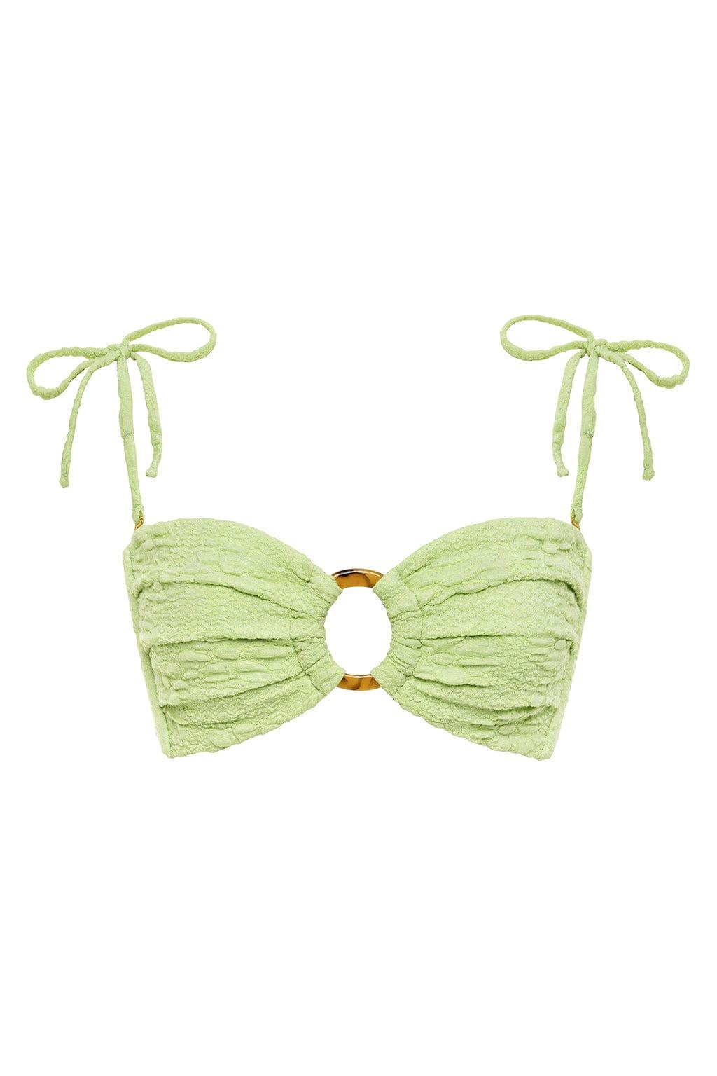 Avo Floral Tori Ties Bandeau Bikini Top