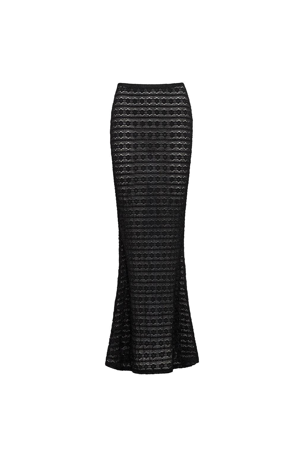 Black Daisy Lace Natalia Skirt