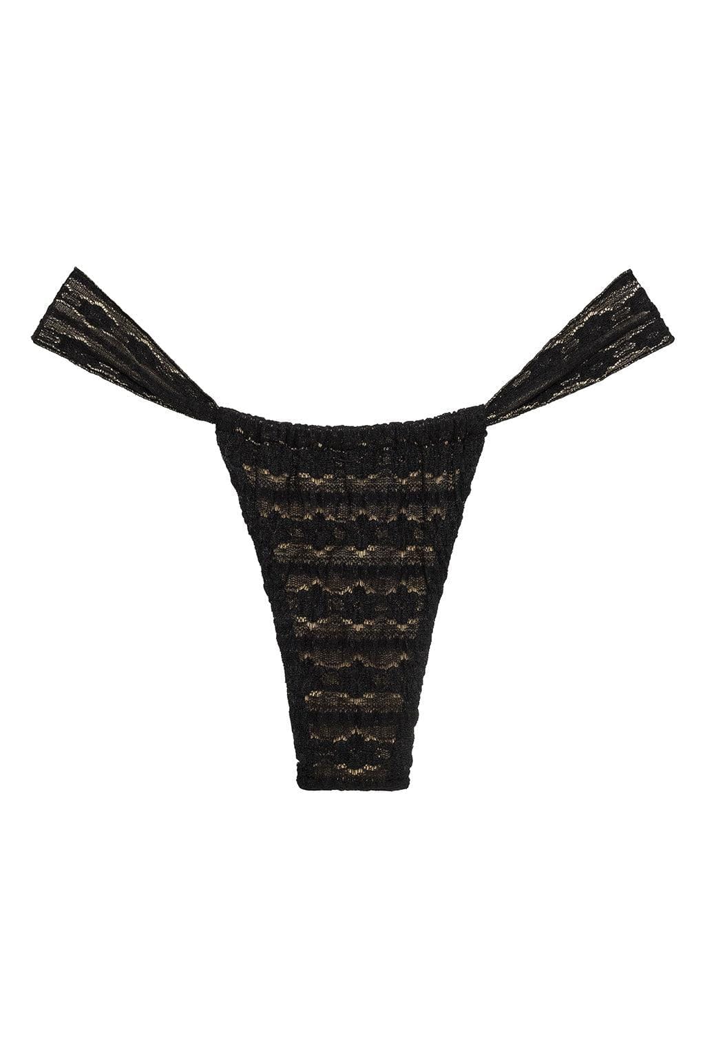 Black Daisy Lace Sandra Bikini Bottom