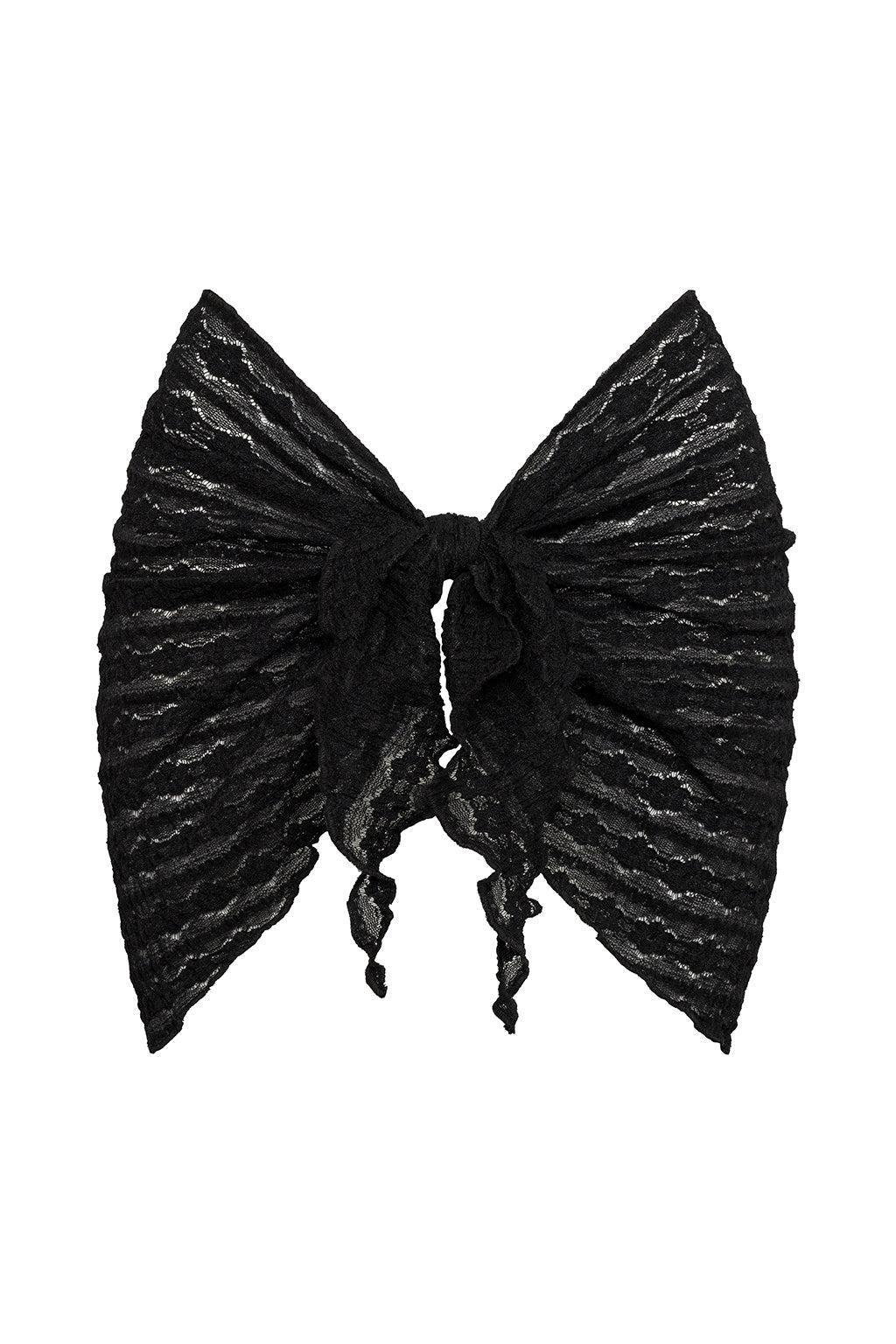 Black Daisy Lace Sarong