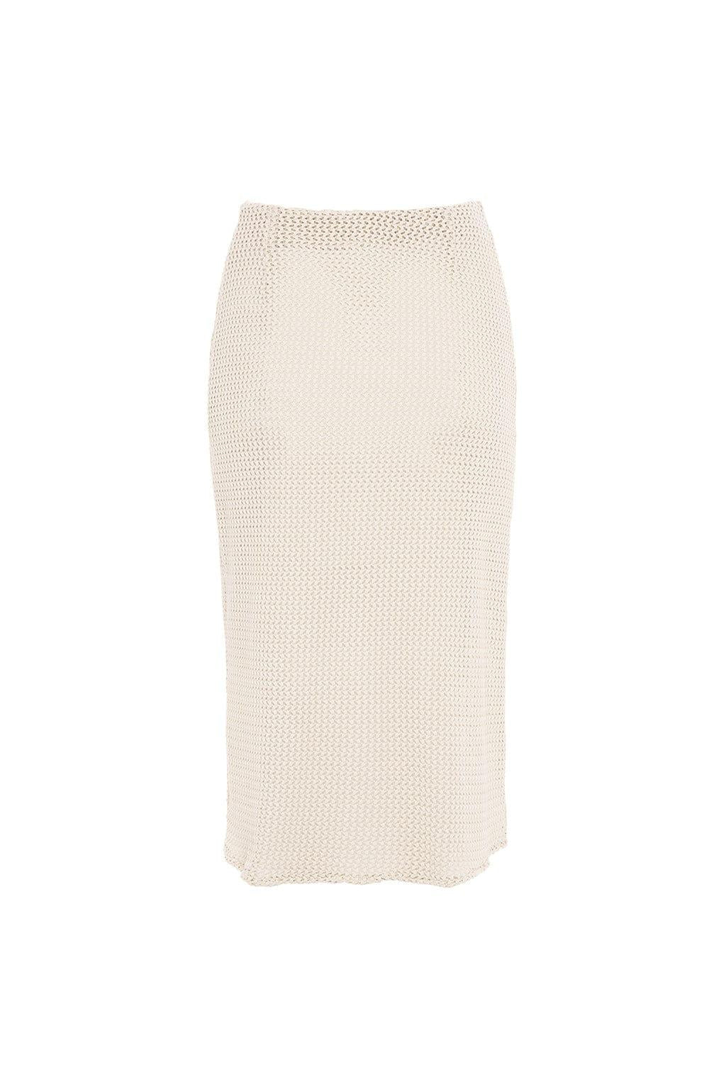 Bone Crochet Slip Skirt