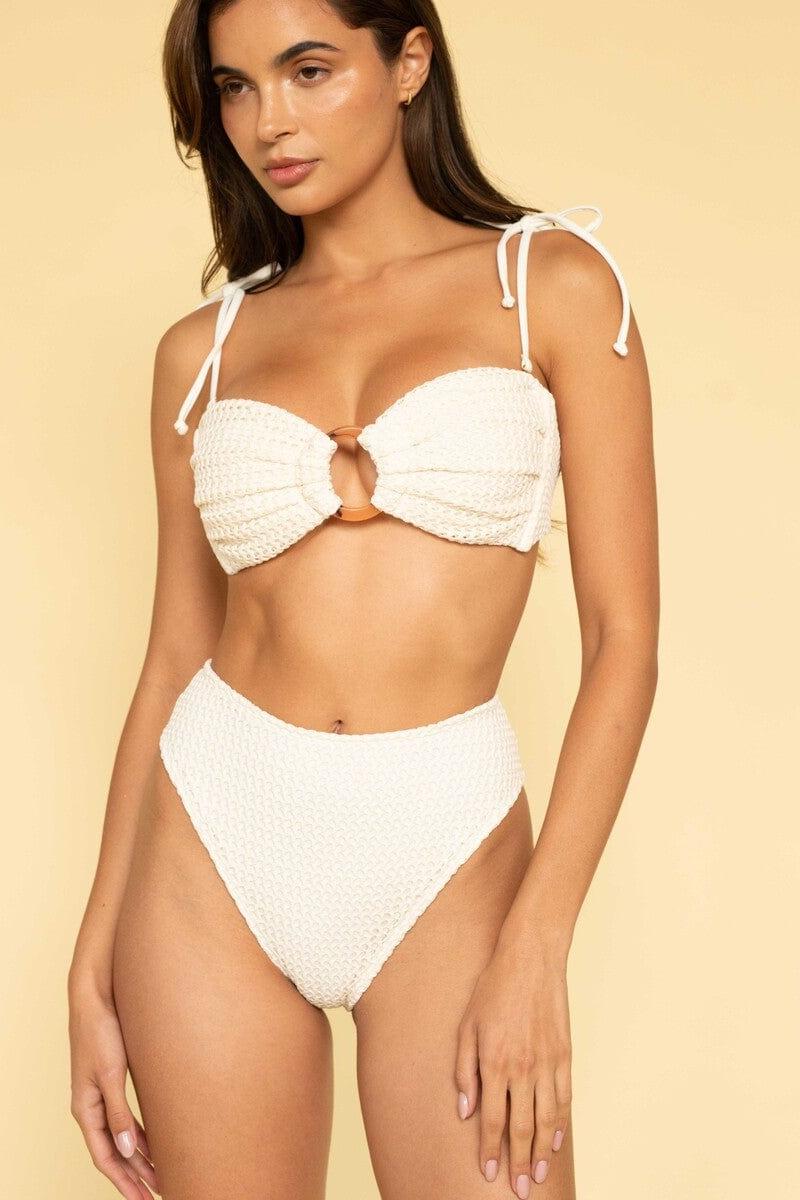 Bone Crochet Tori Ties Bandeau Bikini Top