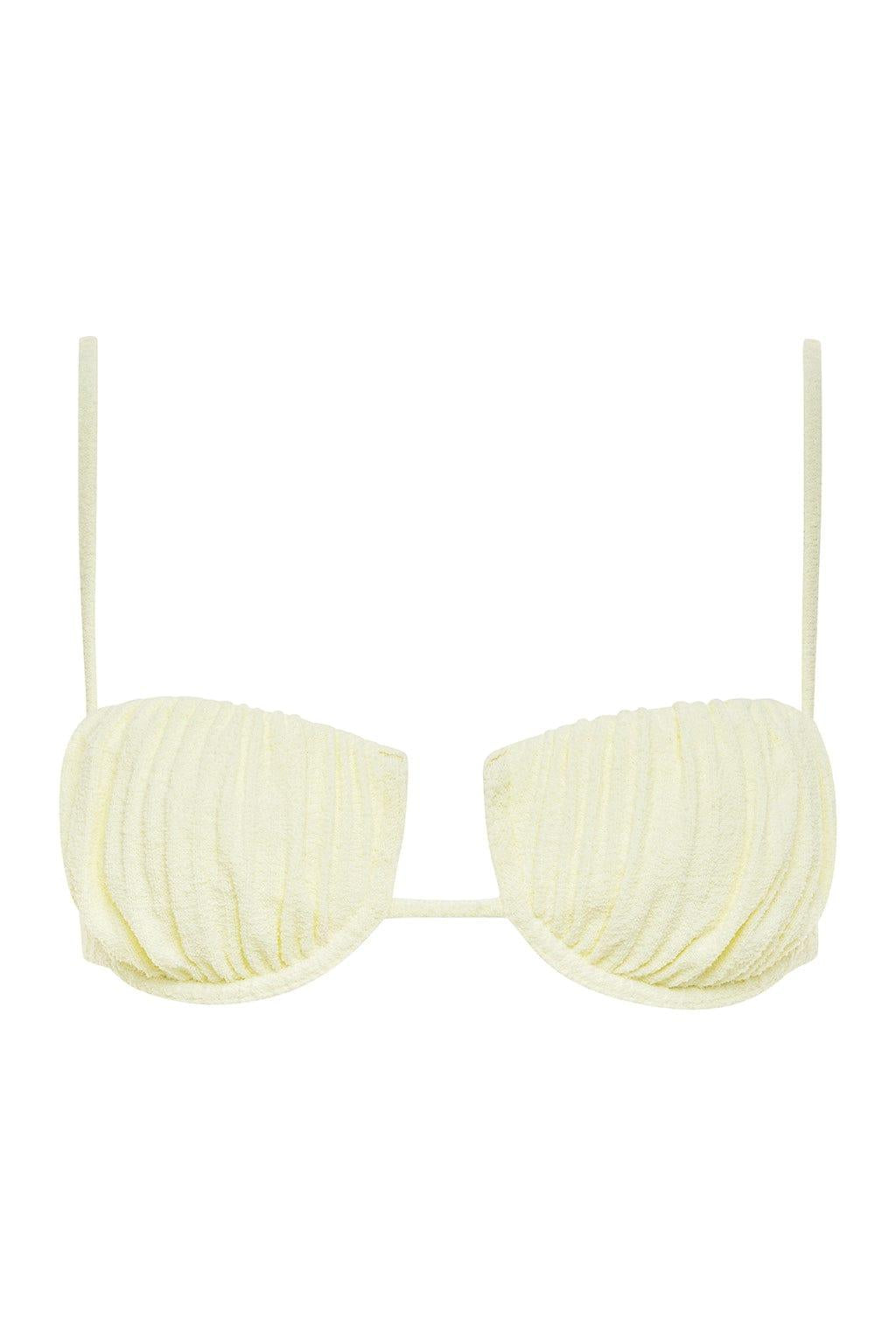 Buttercream Rib Petal Bikini Top
