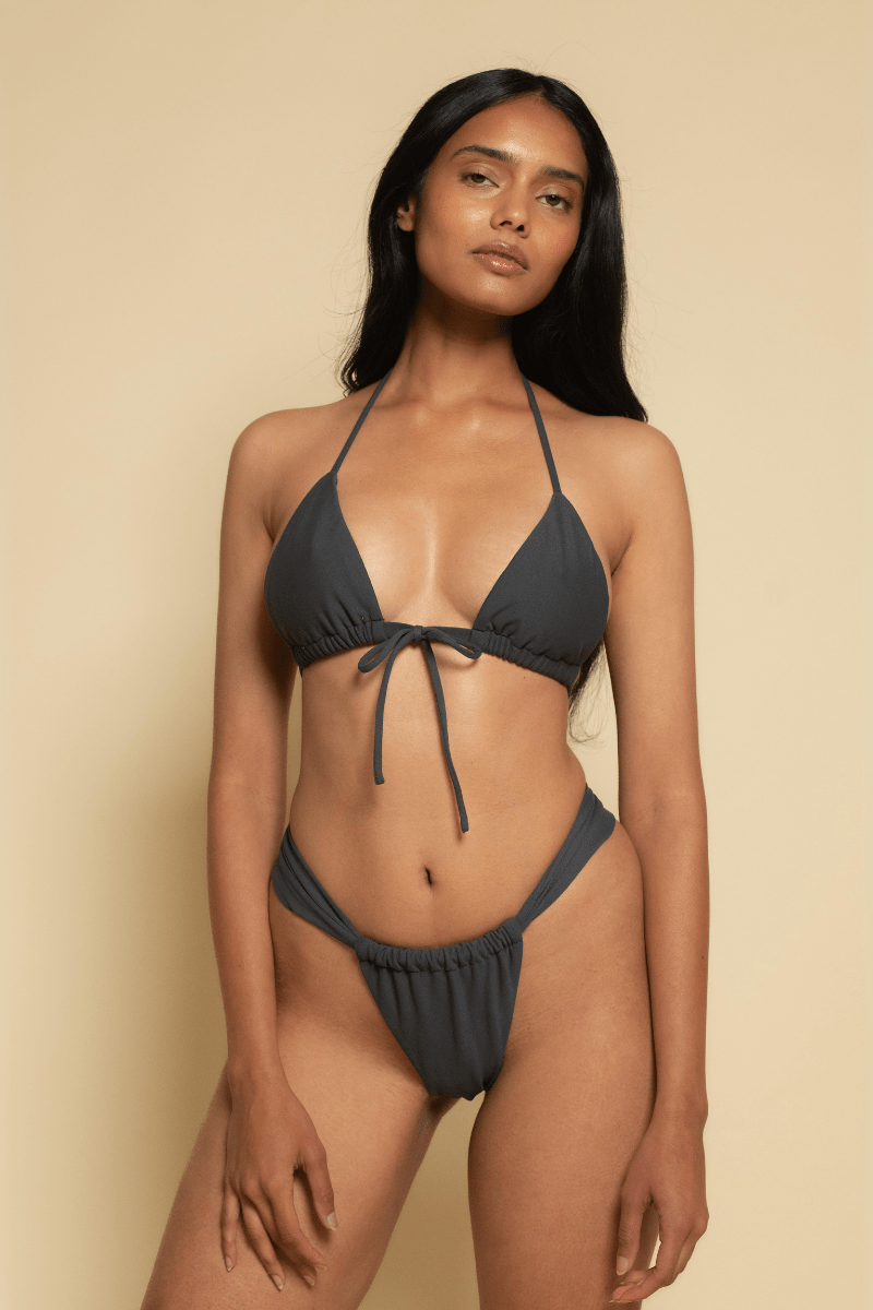 Charcoal Sandra Bikini Bottom