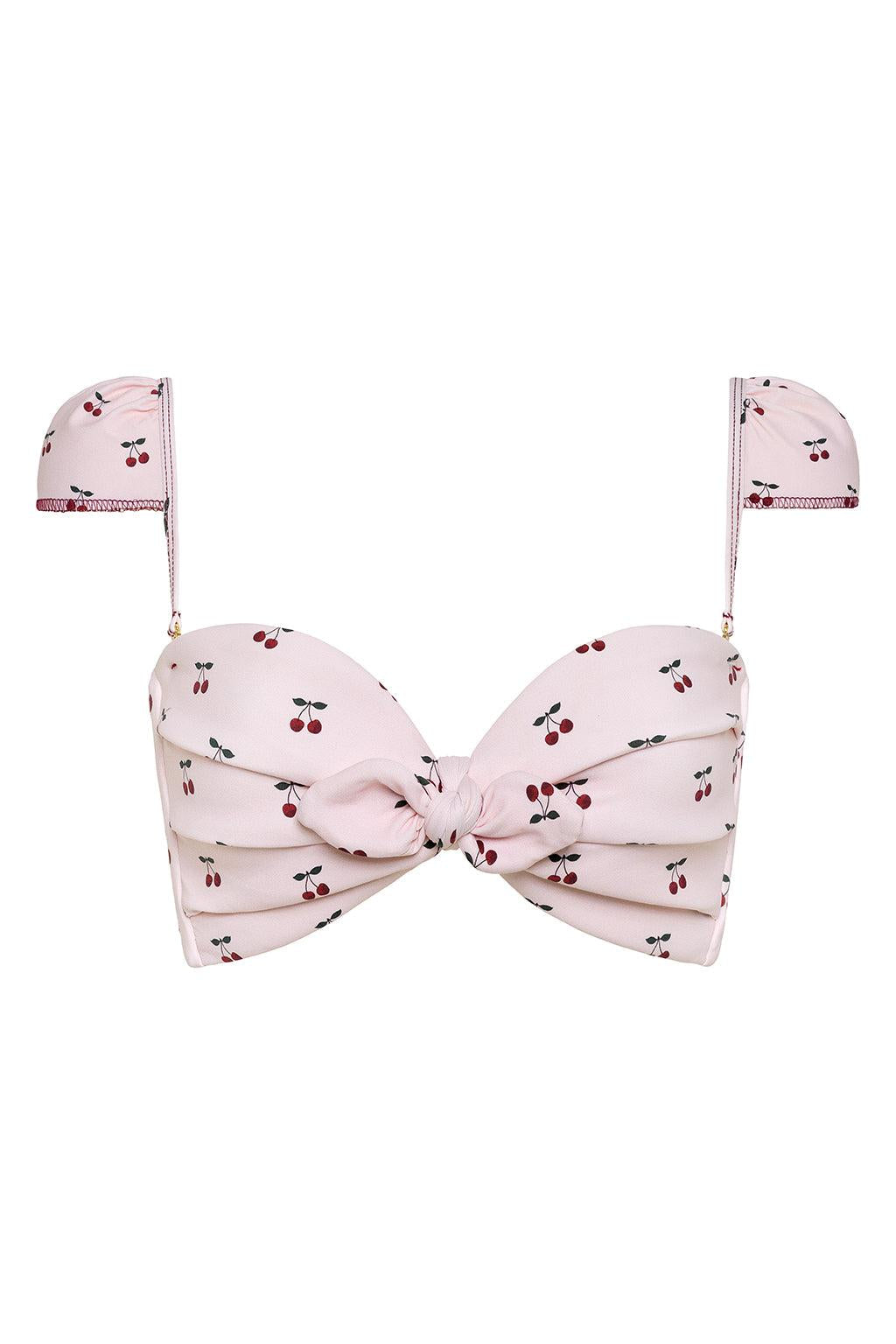 Cherries Cabana Bikini Top