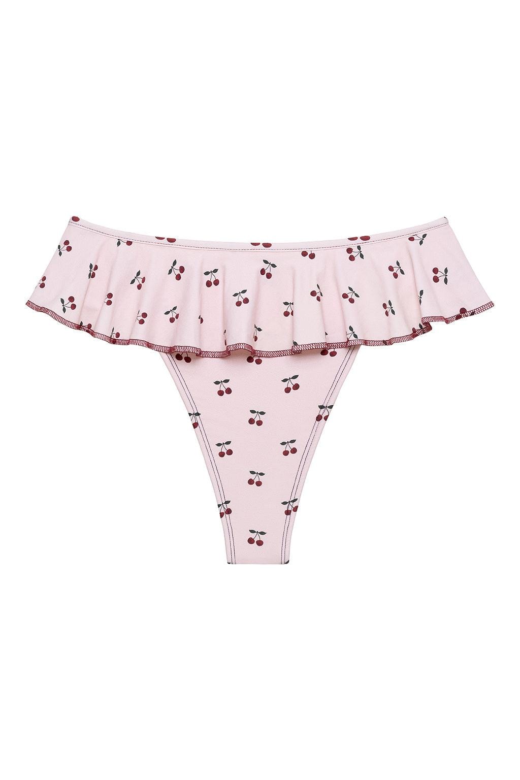Cherries Tamarindo Ruffle Bikini Bottom