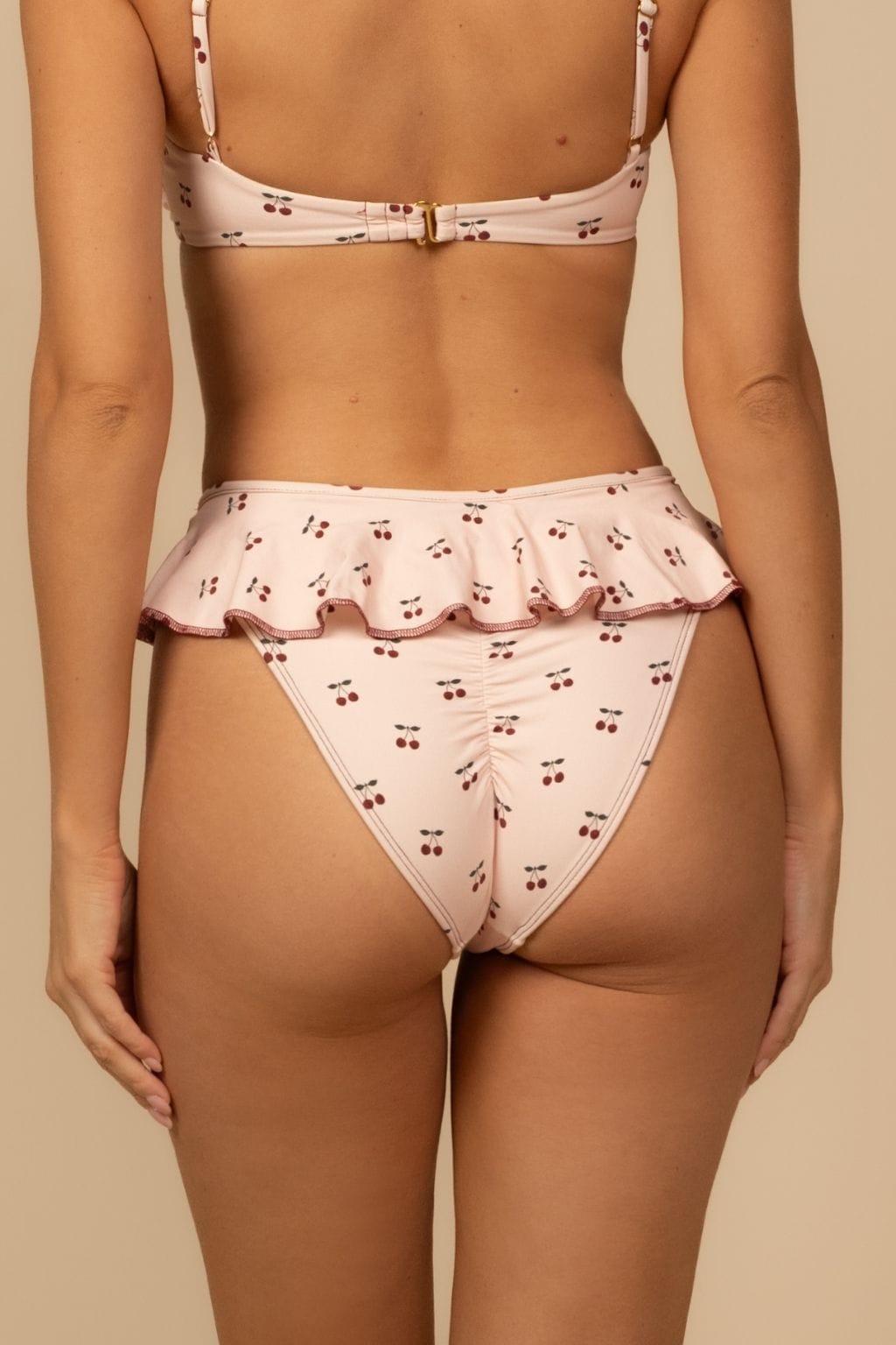 Cherries Tamarindo Ruffle Bikini Bottom