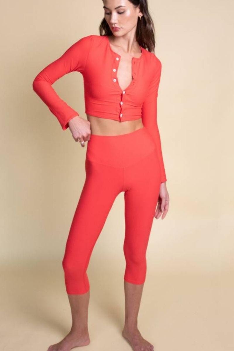 Cherry Zoe Capri Legging