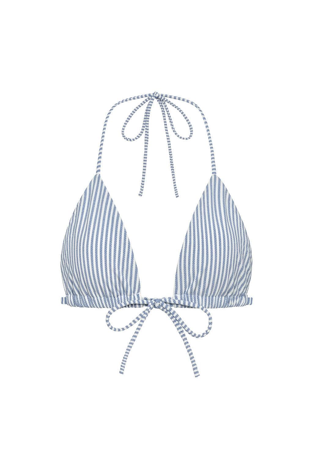 Classic Blue Stripe Emma Bikini Top