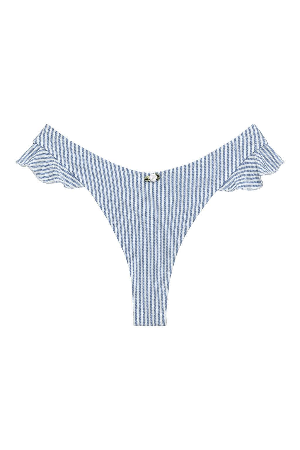 Classic Blue Stripe Kelly Bikini Bottom