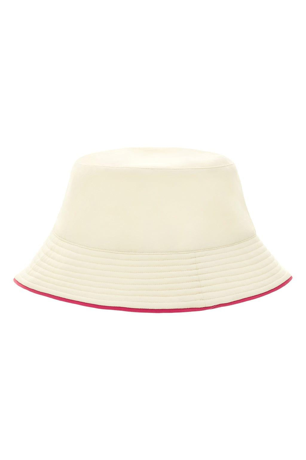 Cream Raspberry Binded Bucket Hat