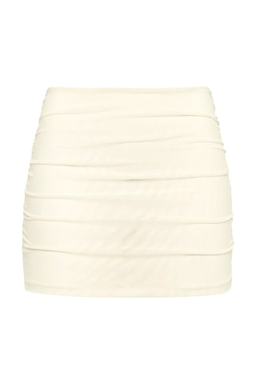 Cream Silkie Micro Skirt
