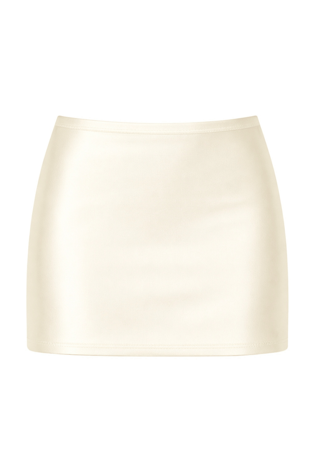 Cream Silkie Micro Skirt