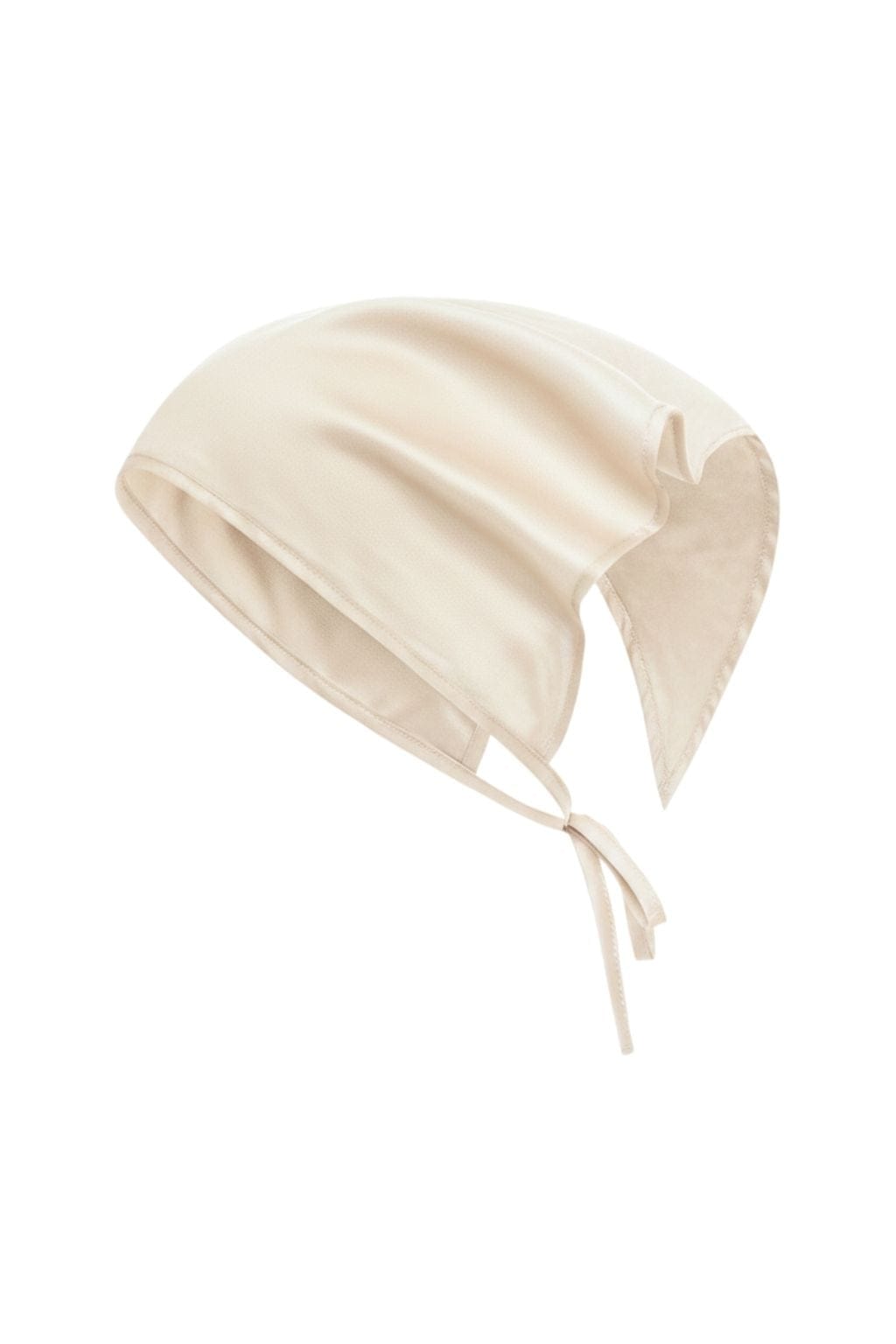 Cream Silkie Tie-Up Scarf