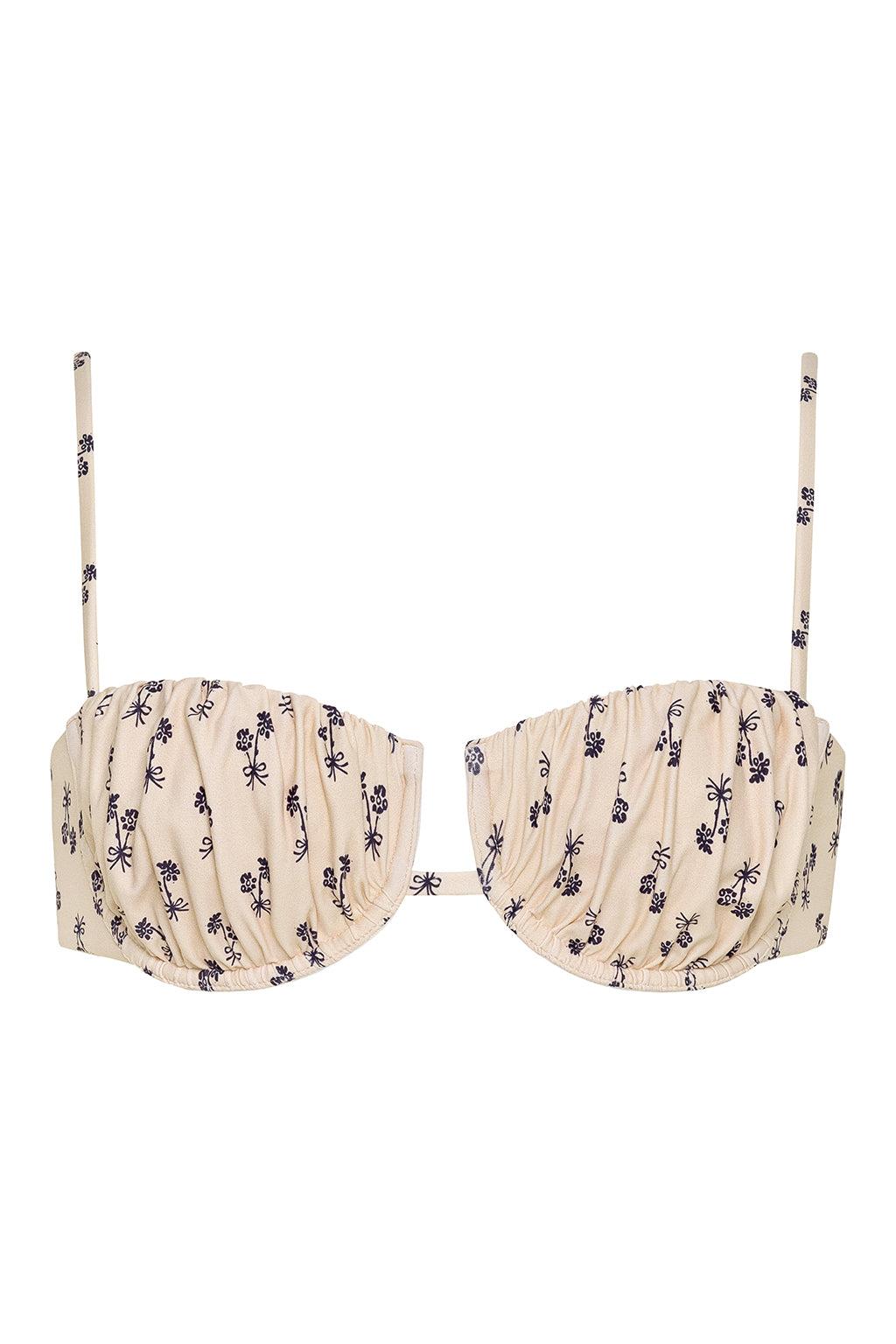 Cynthia Floral Petal Bikini Top