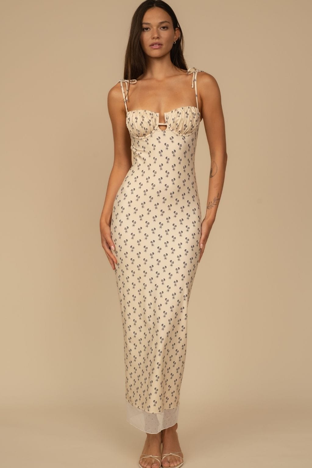 Cynthia Floral Petal Long Slip Dress Cynthia Floral Petal Long Slip Dress