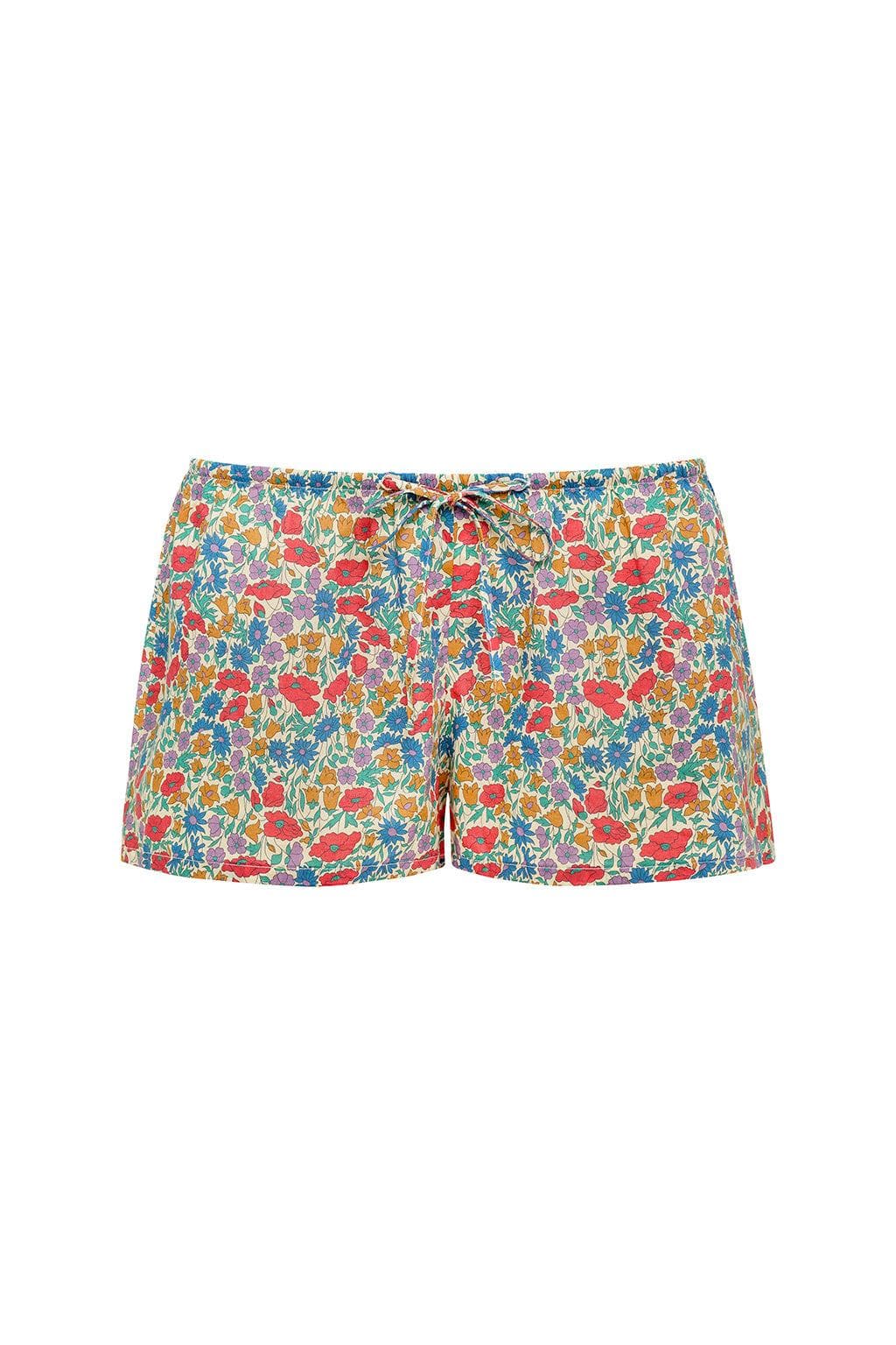 Florencia Floral Low-Rise Drawstring Short