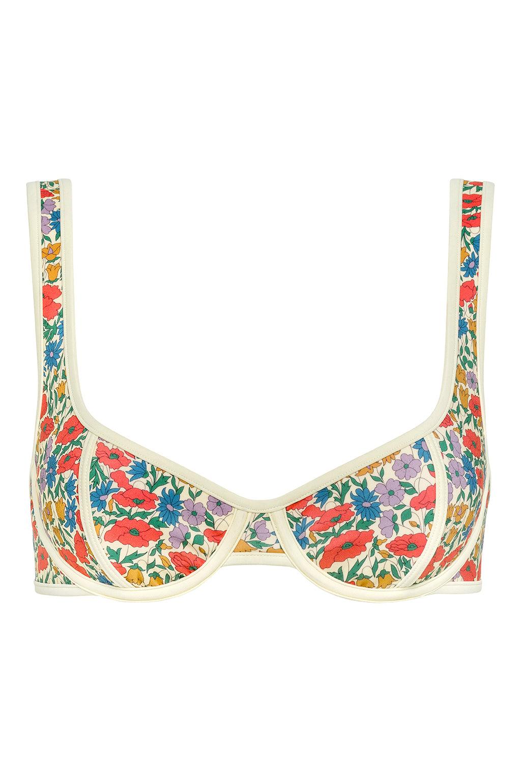 Florencia Floral Romy Binded Bikini Top