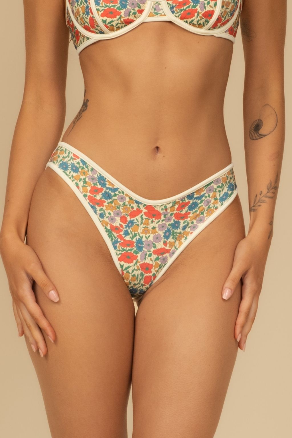 Florencia Floral Binded Lulu Bikini Bottom