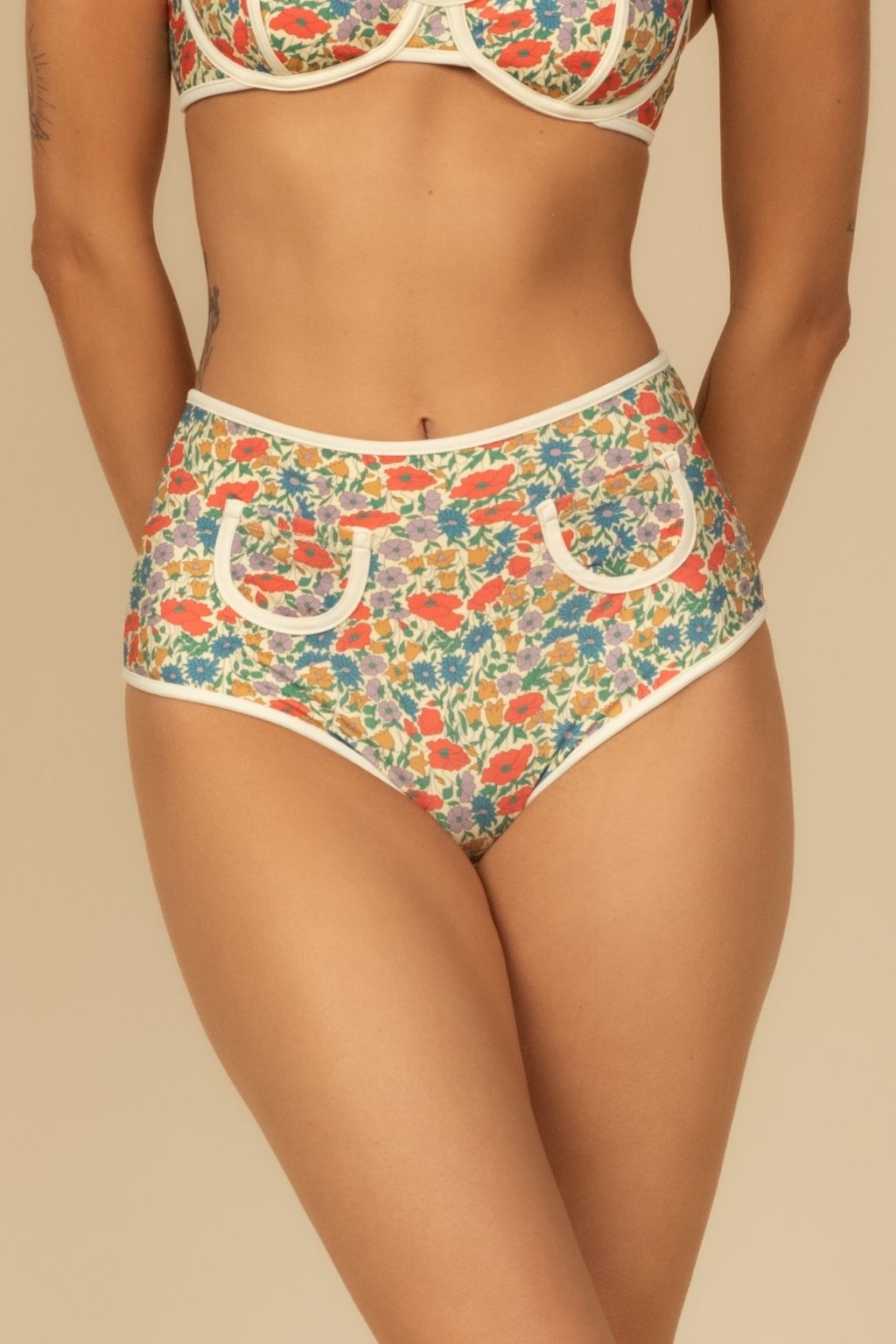 Florencia Floral Polly Bikini Bottom