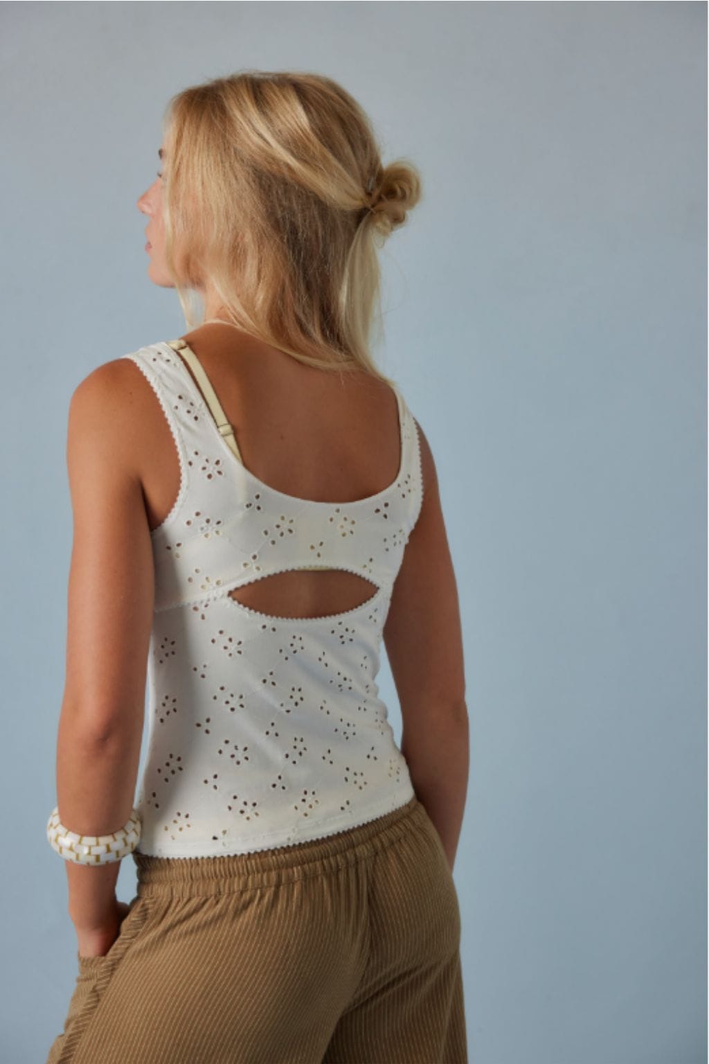 Full Bloom Eyelet Cami