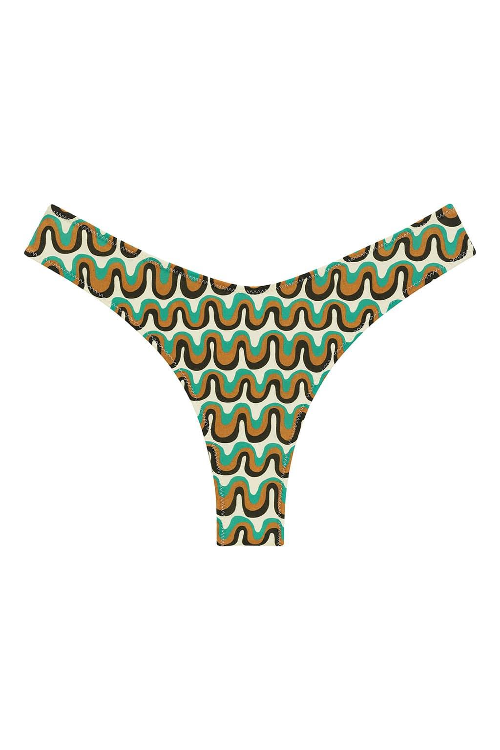 Groovy Added Coverage Lulu (Zig-Zag Stitch) Bikini Bottom
