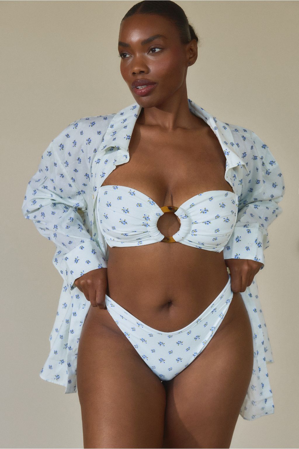 Heidi Floral Added Coverage Lulu Bikini Bottom