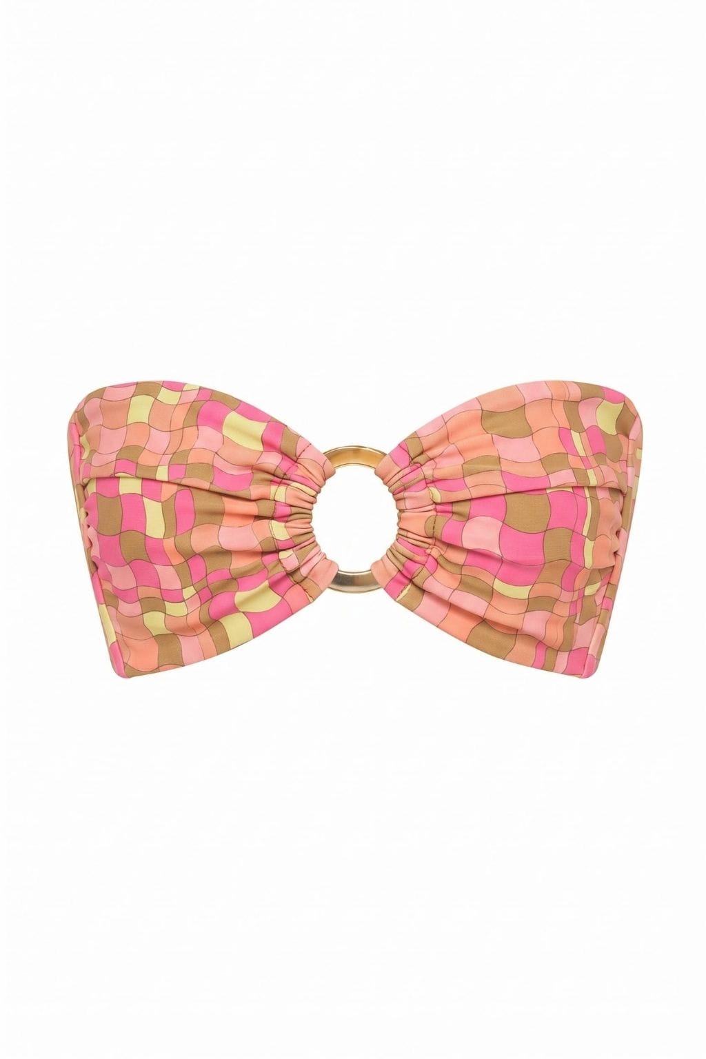 Ibiza Geo Tori Ties Bandeau Bikini Top