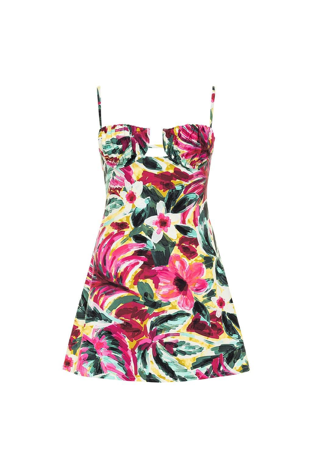 Isla Floral Petal Short Slip Dress