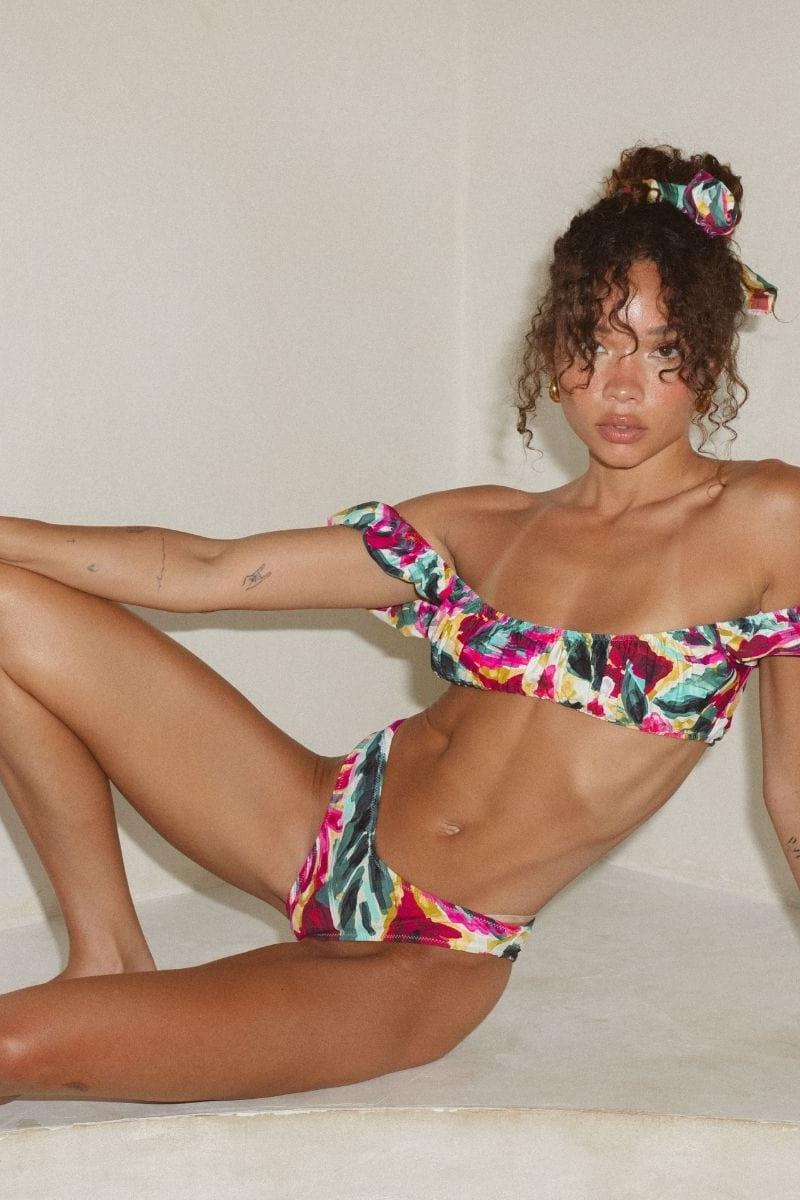 Isla Floral Lulu (Zig-Zag Stitch) Bikini Bottom