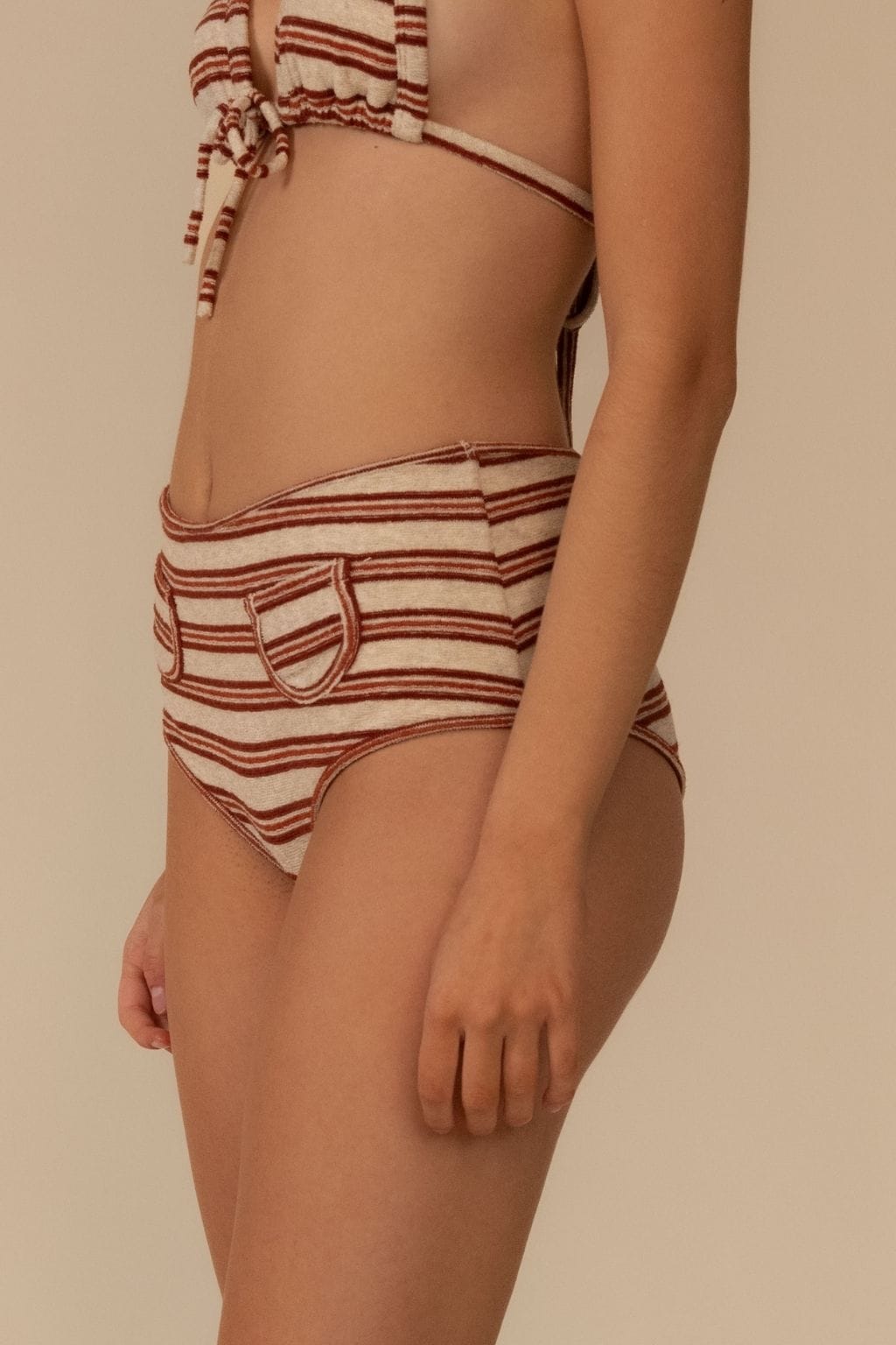 Joan Stripe Polly Bikini Bottom