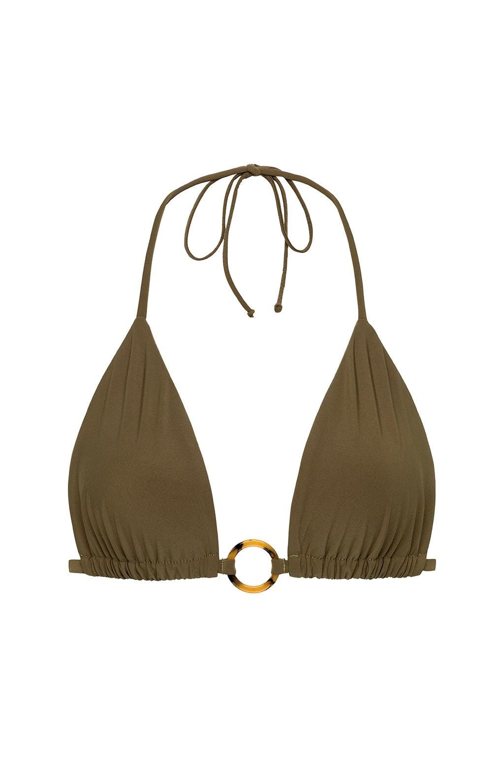 Khaki Emma (Tori Loop) Bikini Top