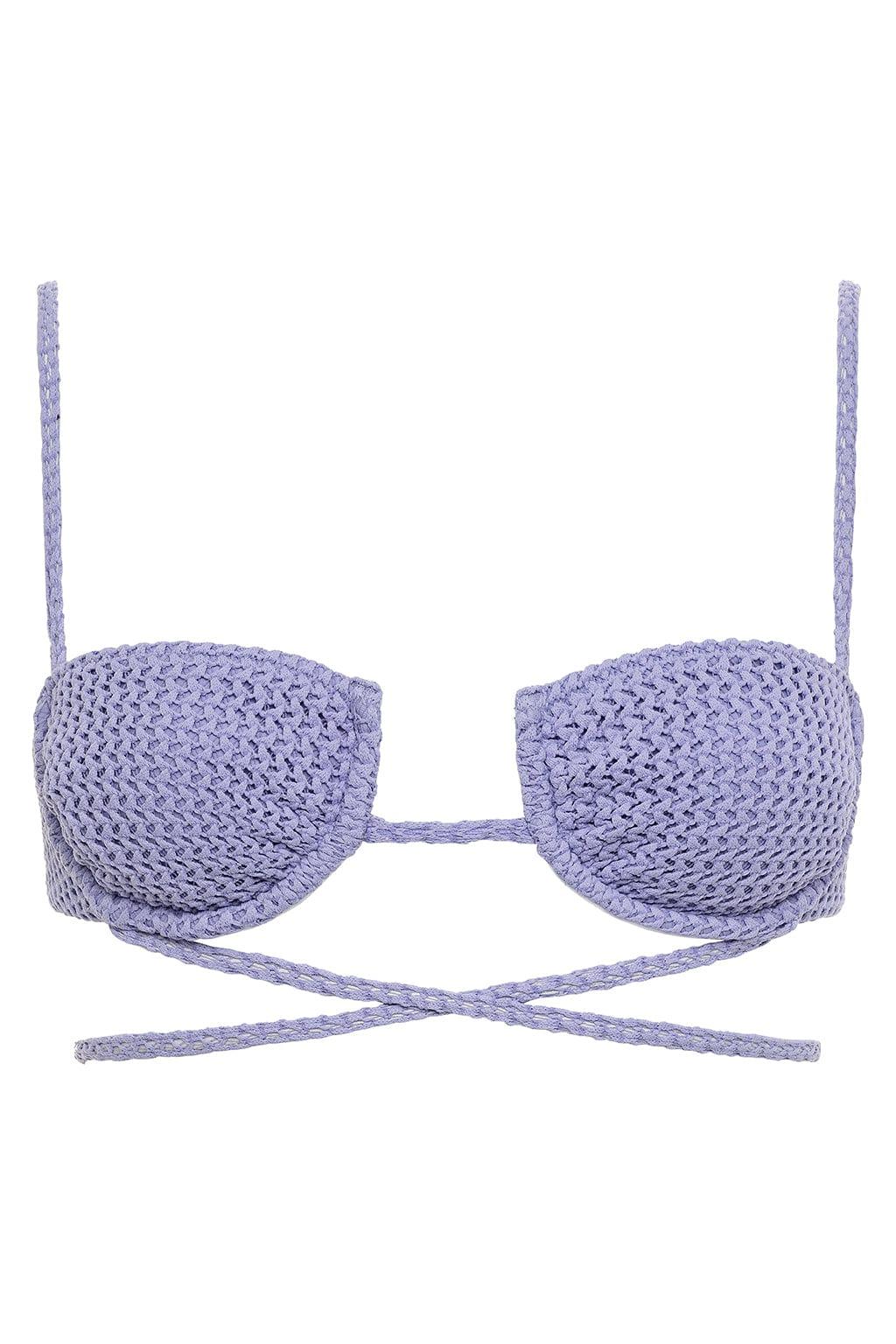 Lavender Crochet Simone Bikini Top