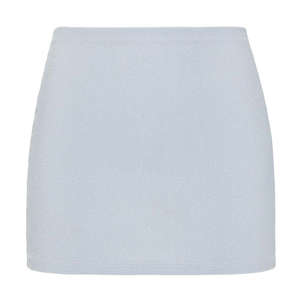 Light Denim Micro Skirt