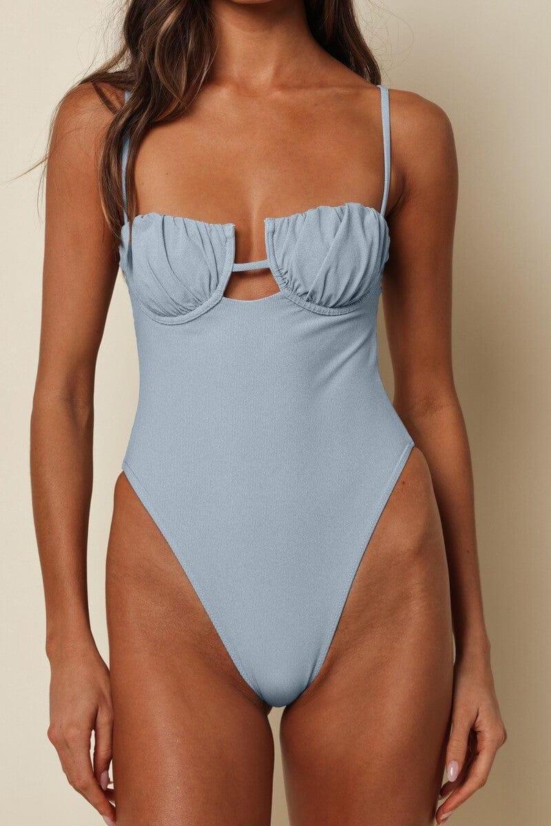 Light Denim Petal One-Piece