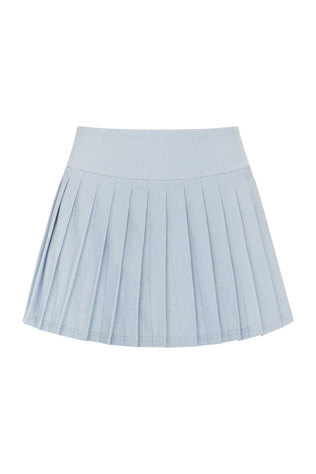 Light Denim Tennis Skirt