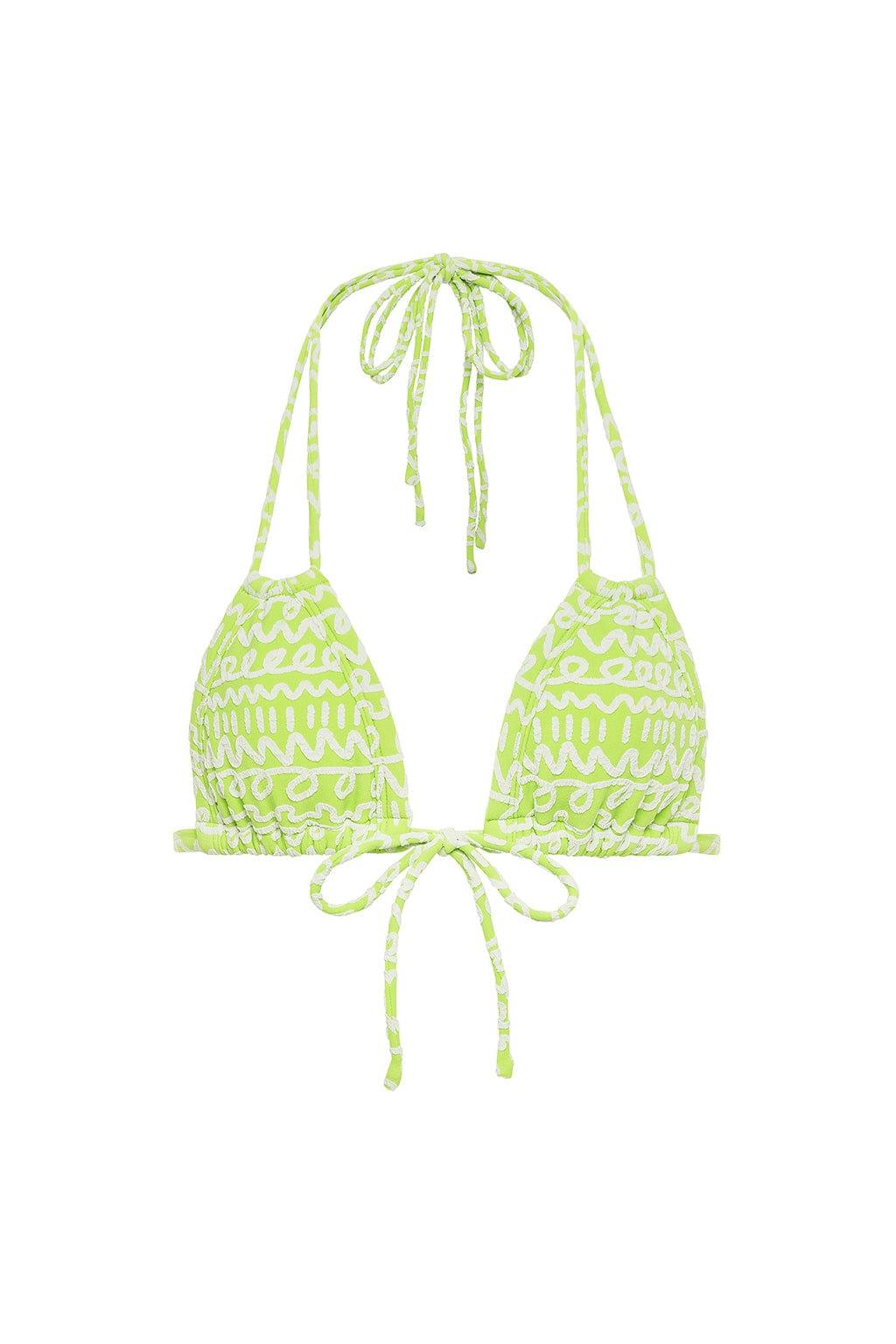 Lime Icing Euro Bow Bikini Top