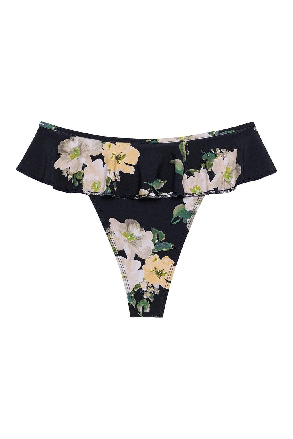 Liz Floral Tamarindo Ruffle Bikini Bottom
