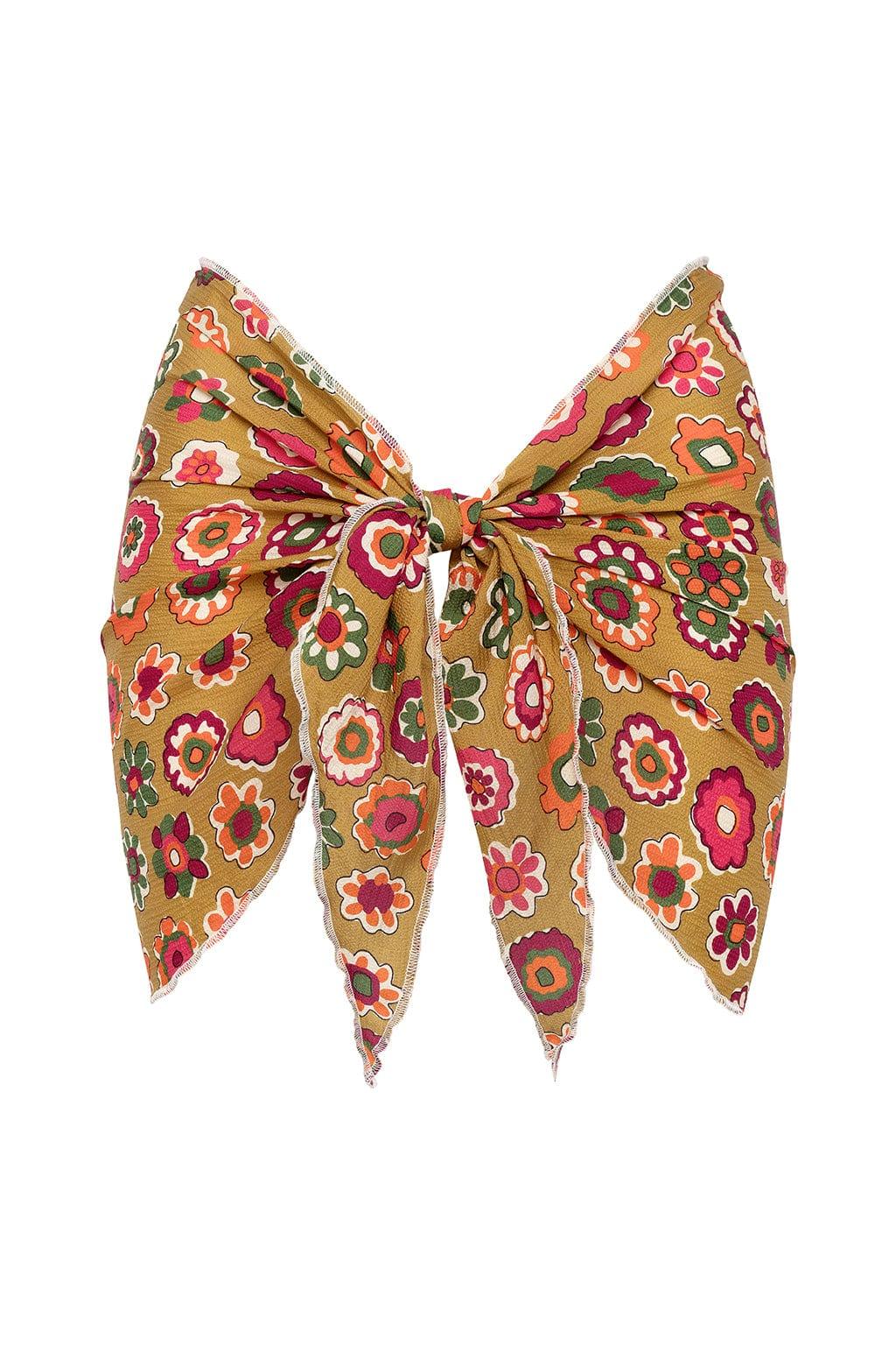 Mazzy Floral Silk Sarong