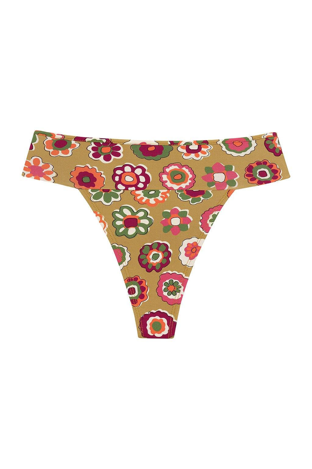 Mazzy Floral Tamarindo Binded Bikini Bottom
