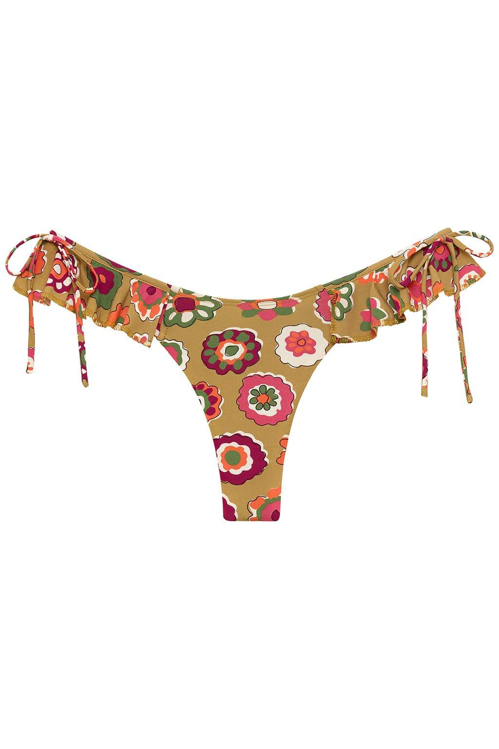 Mazzy Floral Uno Ruffle Bows Bikini Bottom
