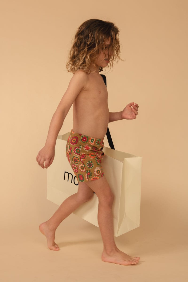 Mazzy Floral Mini Swim Trunk