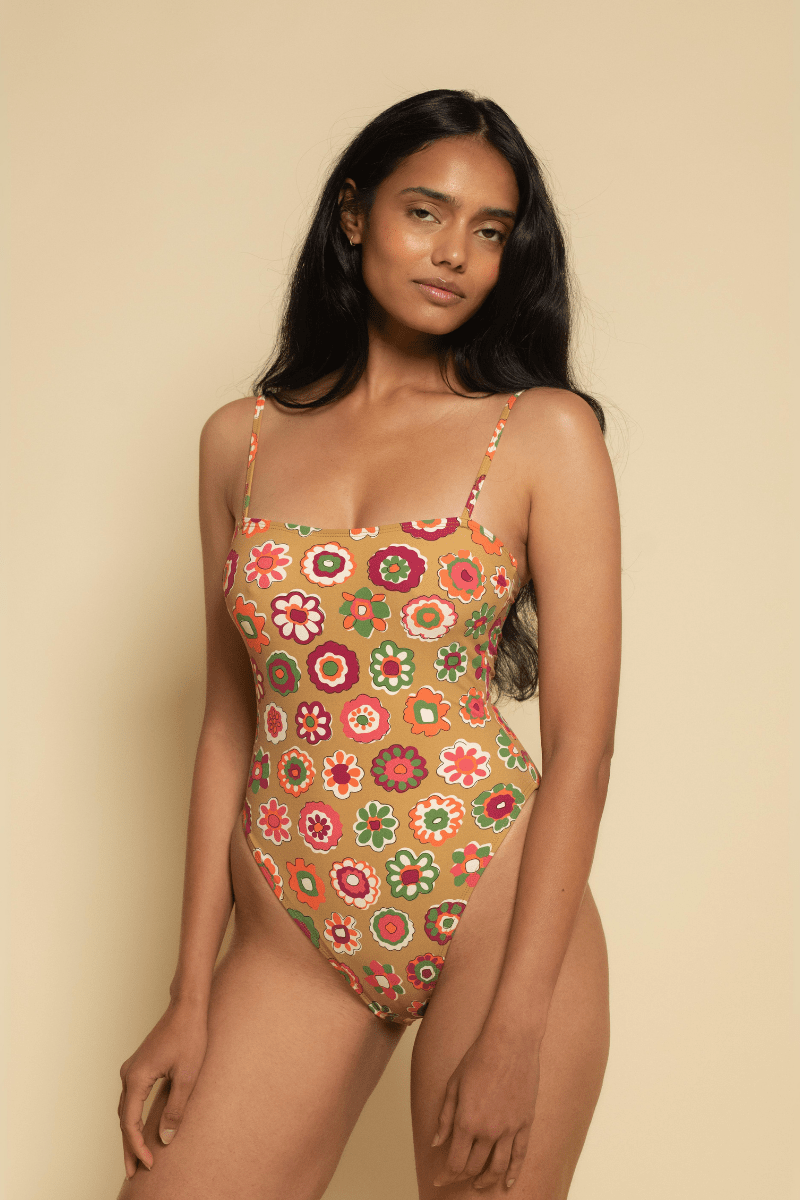 rosymonster ロージーモンスター zip ビキニ Mazzy Floral Jacelyn One-Piece