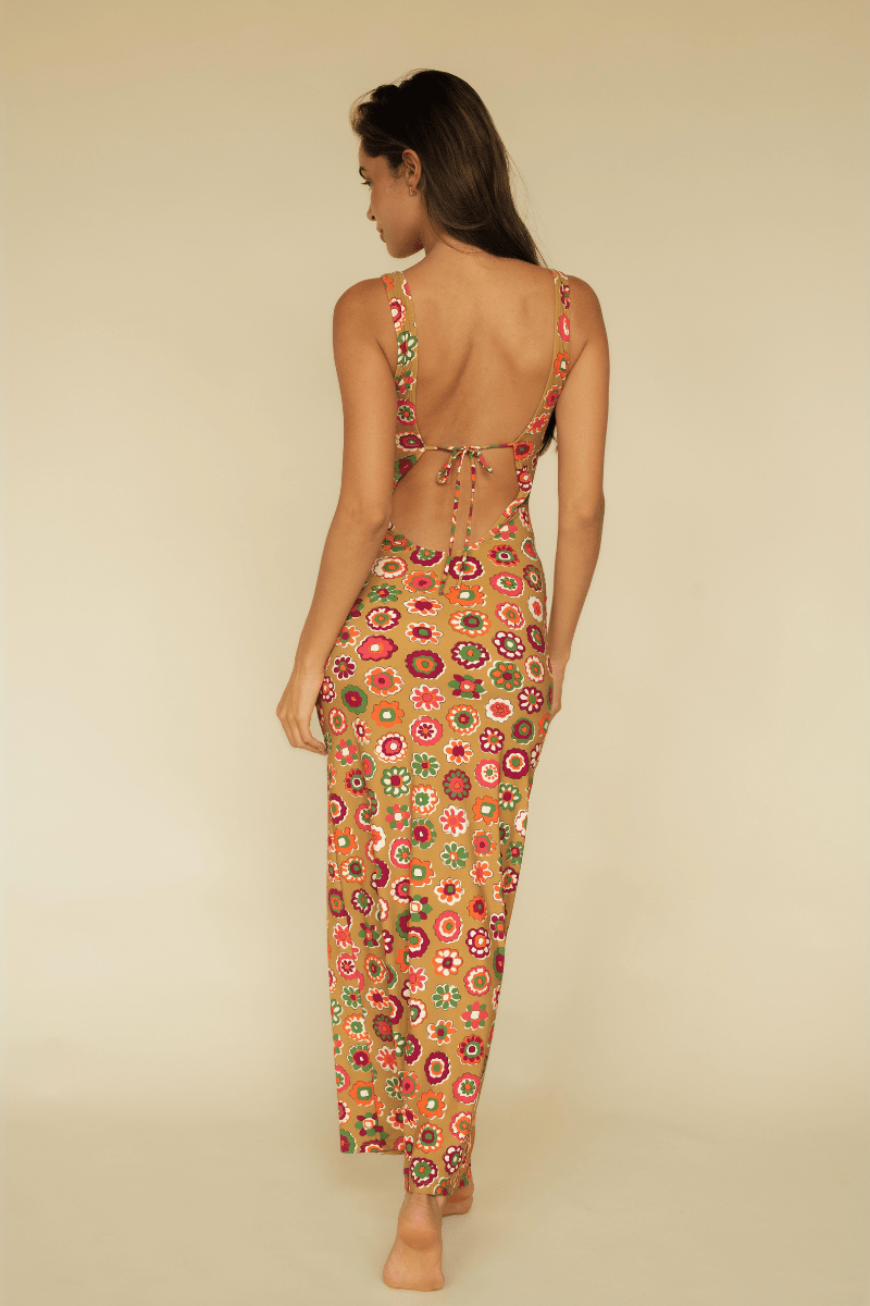 Mazzy Floral Juliet Maxi Dress