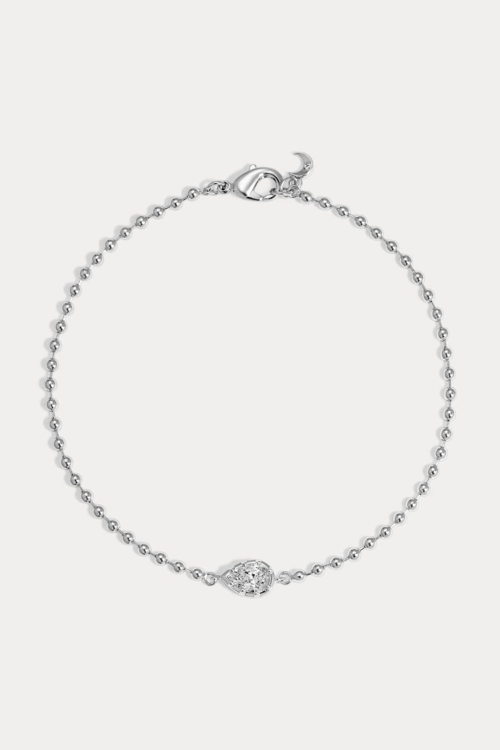 Mini Cleo Pear Bracelet (Silver)